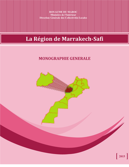 Monograpphie De La Region De Marrakech Safi(1)