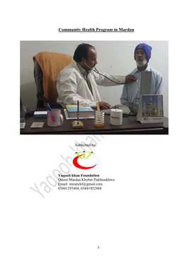 Community Health Program in Mardan