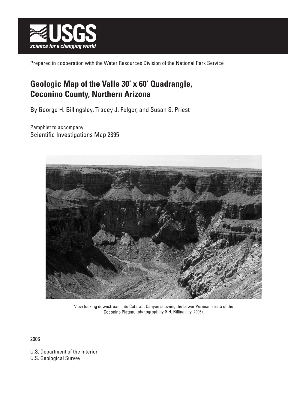 Geologic Map of the Valle 30'X 60'Quadrangle, Coconino County