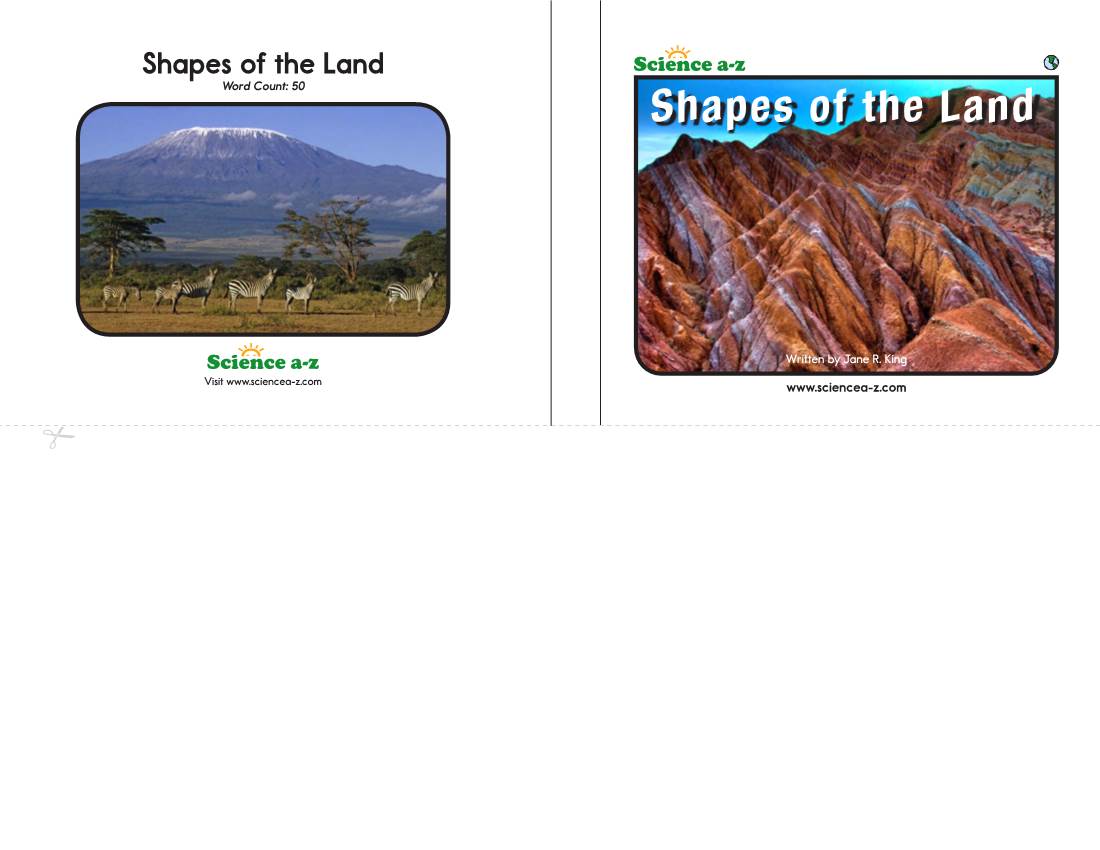 Shapes of the Land Word Count: 50 Shapes of the Land