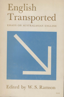 English Transported ESSAYS on AUSTRALASIAN ENGLISH