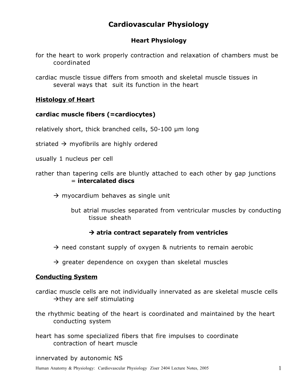 Cardiovascular Physiology