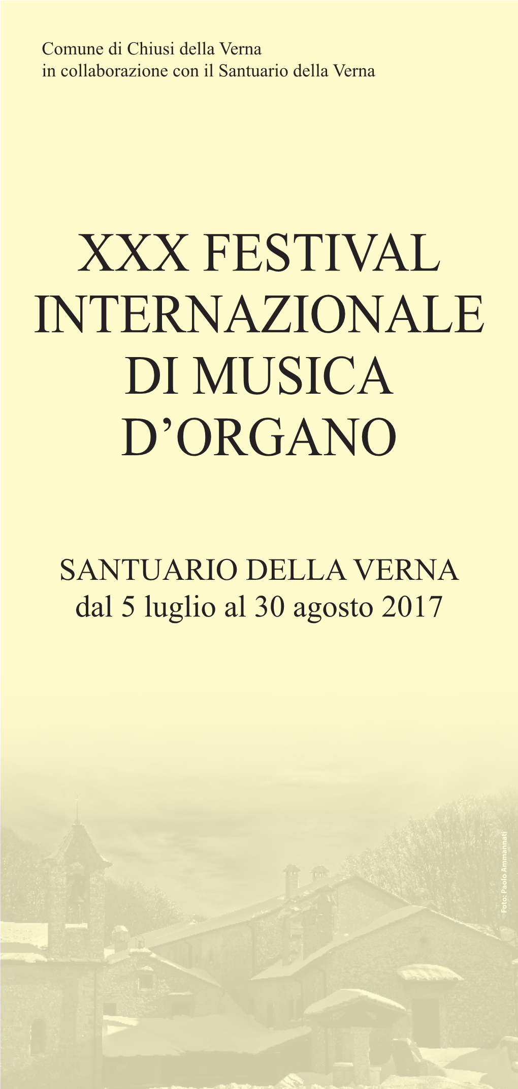 Xxx Festival Internazionale Di Musica D’Organo
