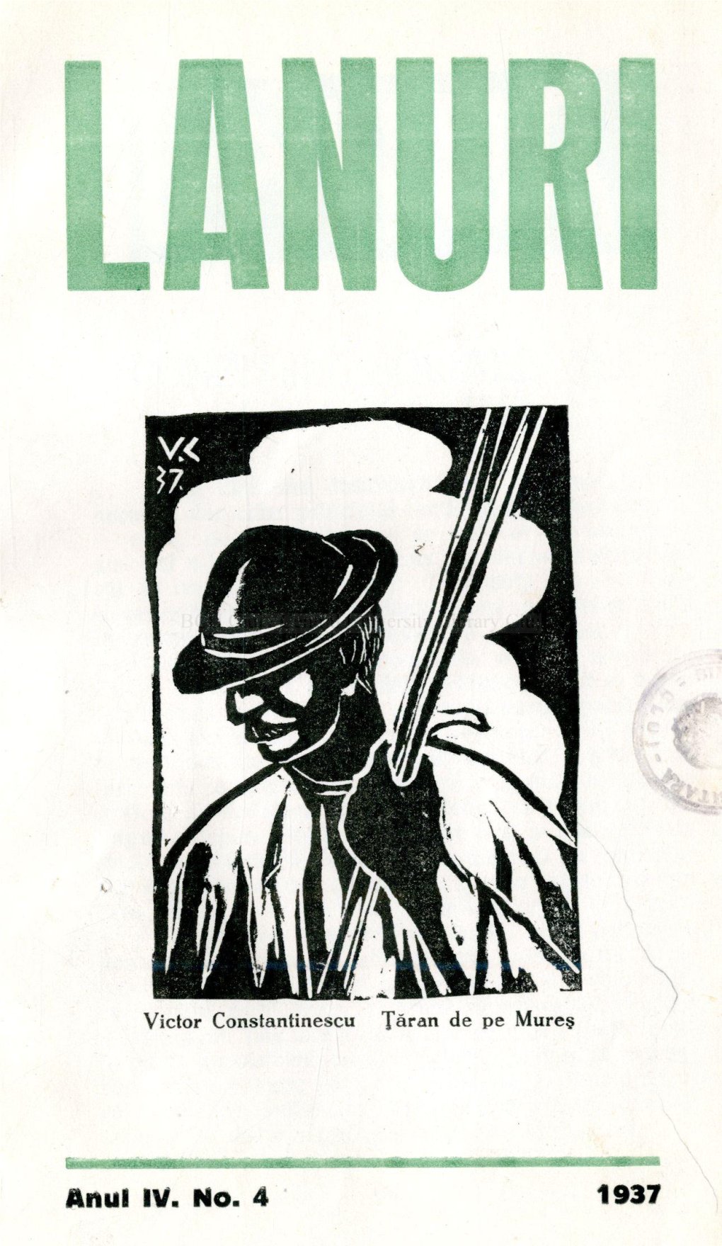 Anul IV. No. 4 1937 LANURI