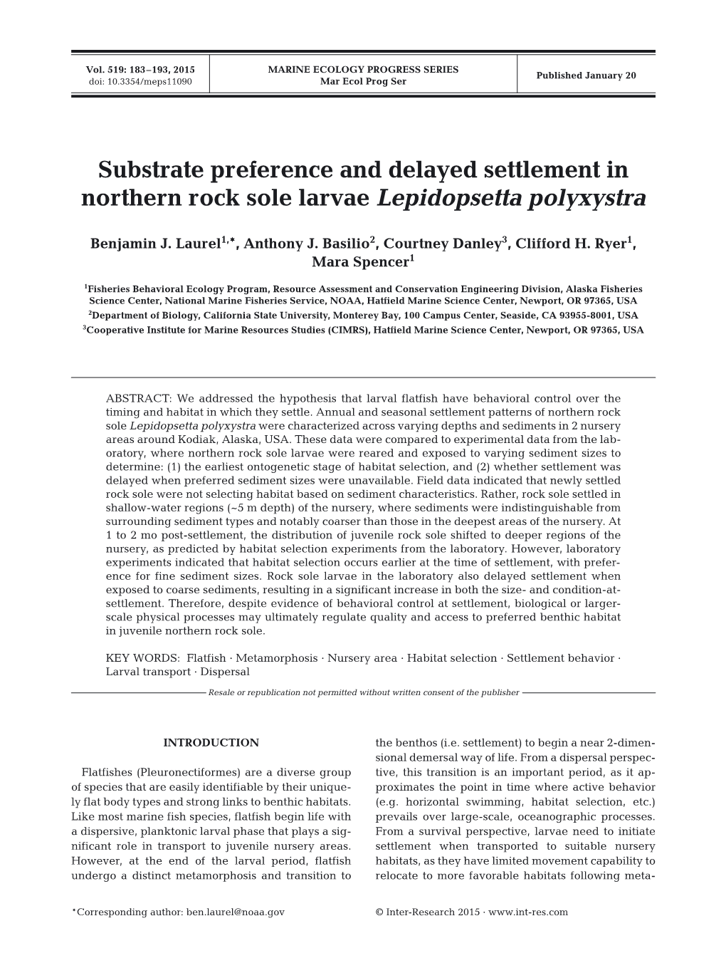 Marine Ecology Progress Series 519:183