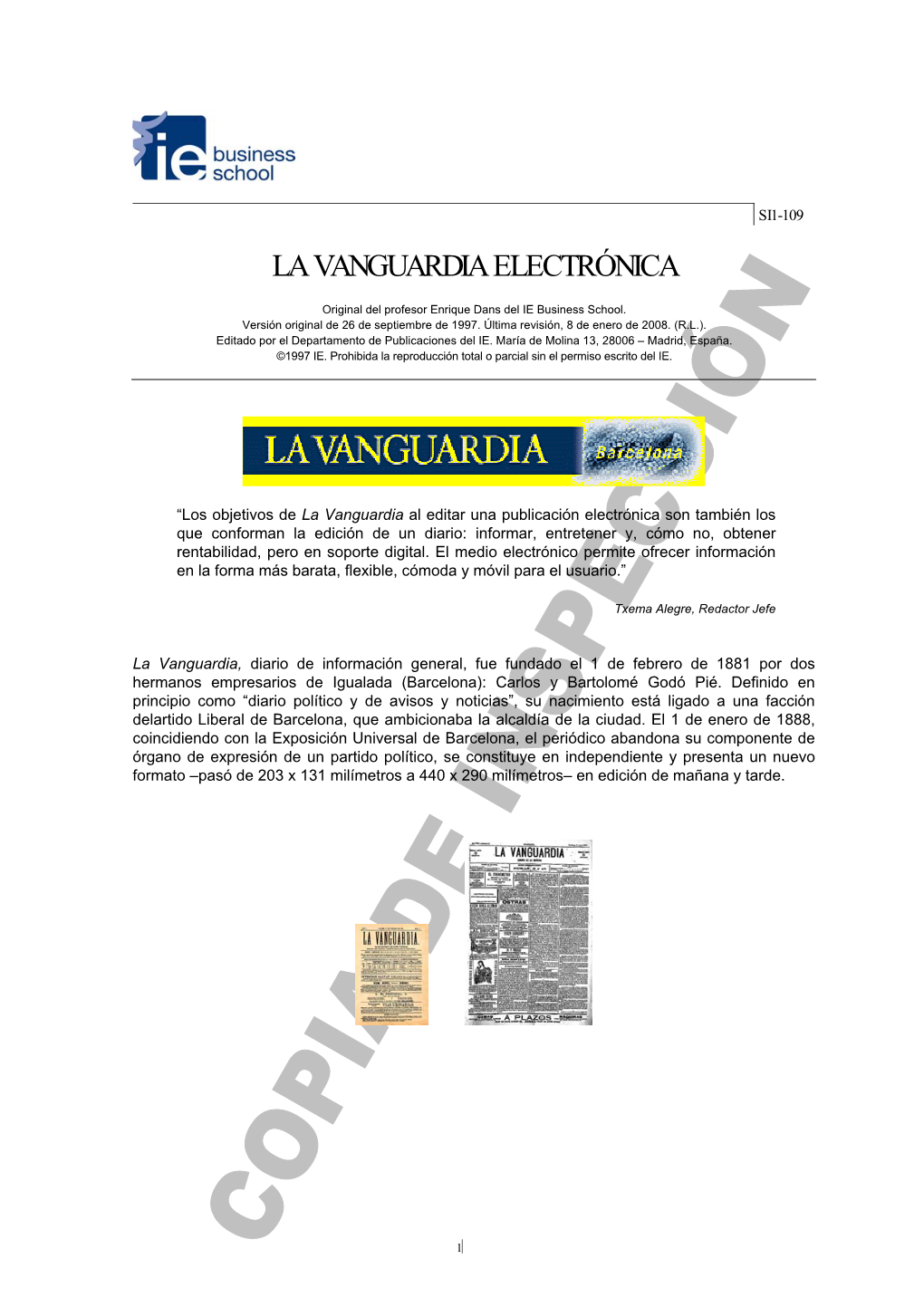 La Vanguardia Electrónica