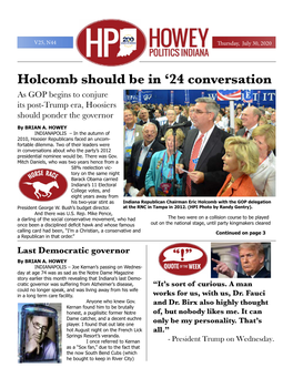 Holcomb Should Be in ‘24 Conversation As GOP Begins to Conjure Its Post-Trump Era, Hoosiers Should Ponder the Governor by BRIAN A