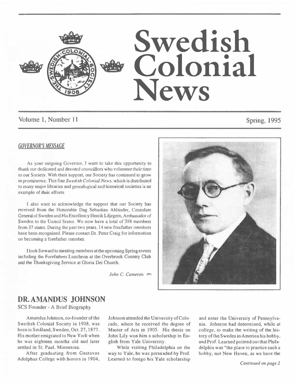 Swedish Colonial News