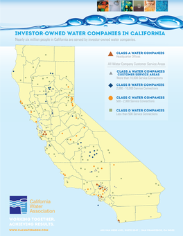 California Water Association WORKING TOGETHER
