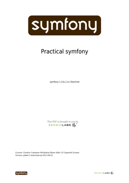Practical Symfony