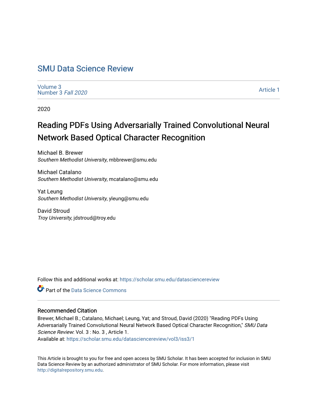 Reading Pdfs Using Adversarially Trained Convolutional Neural Network Based Optical Character Recognition