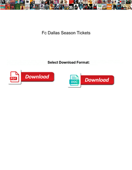 Fc Dallas Season Tickets