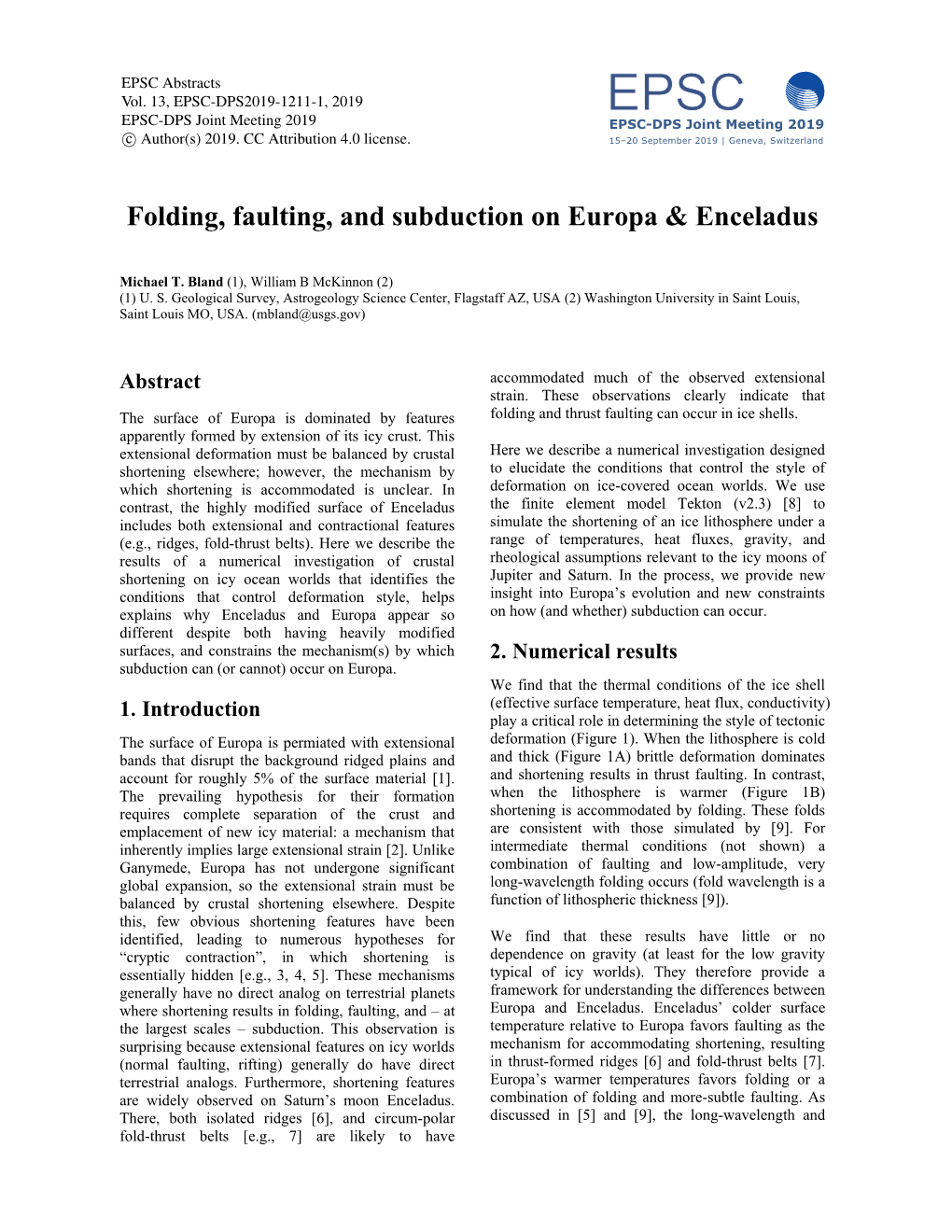 Folding, Faulting, and Subduction on Europa & Enceladus