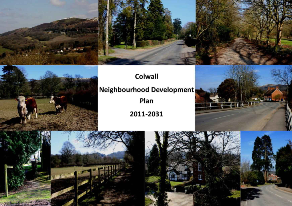 1 Colwall Neighbourhood Development Plan 2011-2031 – Reg 15 Submission Version