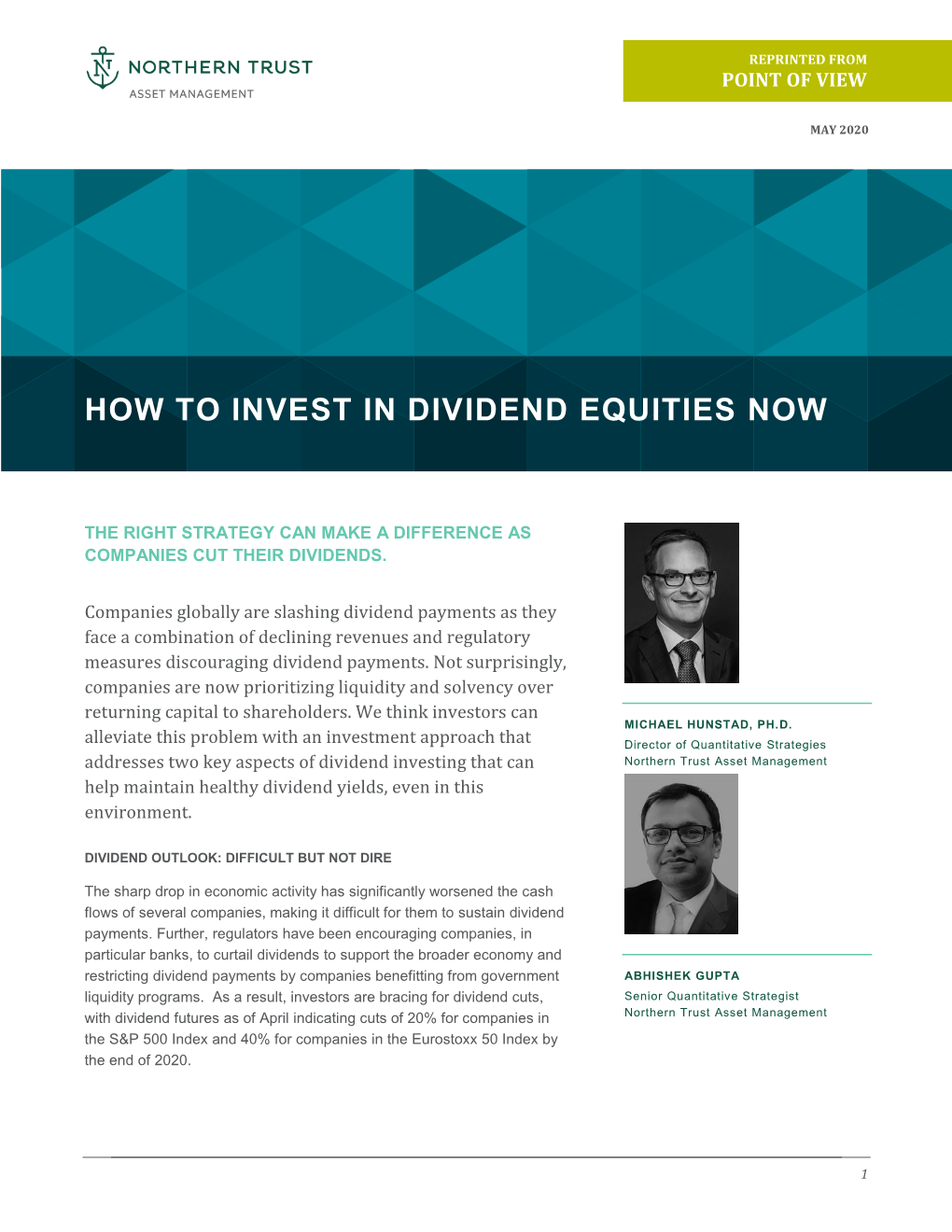 How to Invest in Dividend Equities Now