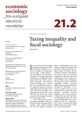 Taxing Inequality and Fiscal Sociology Fiscal Sociology by Akos Rona-Tas Akos Rona-Tas 3 Can the Invisible Welfare State Redistribute? by Isaac William Martin