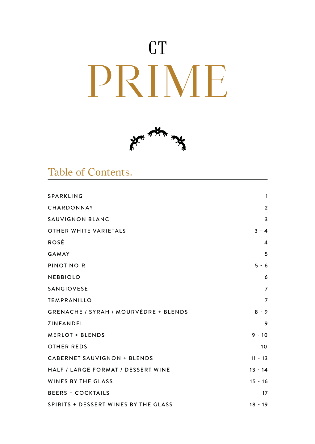 Table of Contents