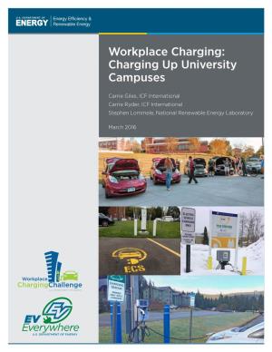 Workplace Charging: Charging up University Campuses