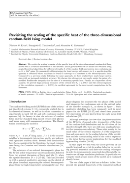 Revisiting the Scaling of the Specific Heat of the Three-Dimensional