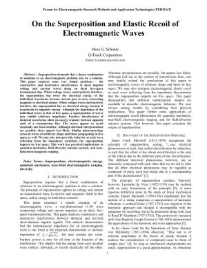On the Superposition and Elastic Recoil of Electromagnetic Waves