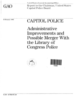 AFMD-91-28 Capitol Police Executive Summary