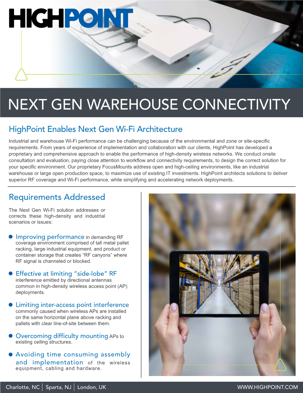 Next Gen Warehouse Connectivity