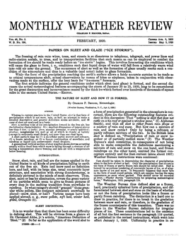 Monthly Weather Review Oharles F