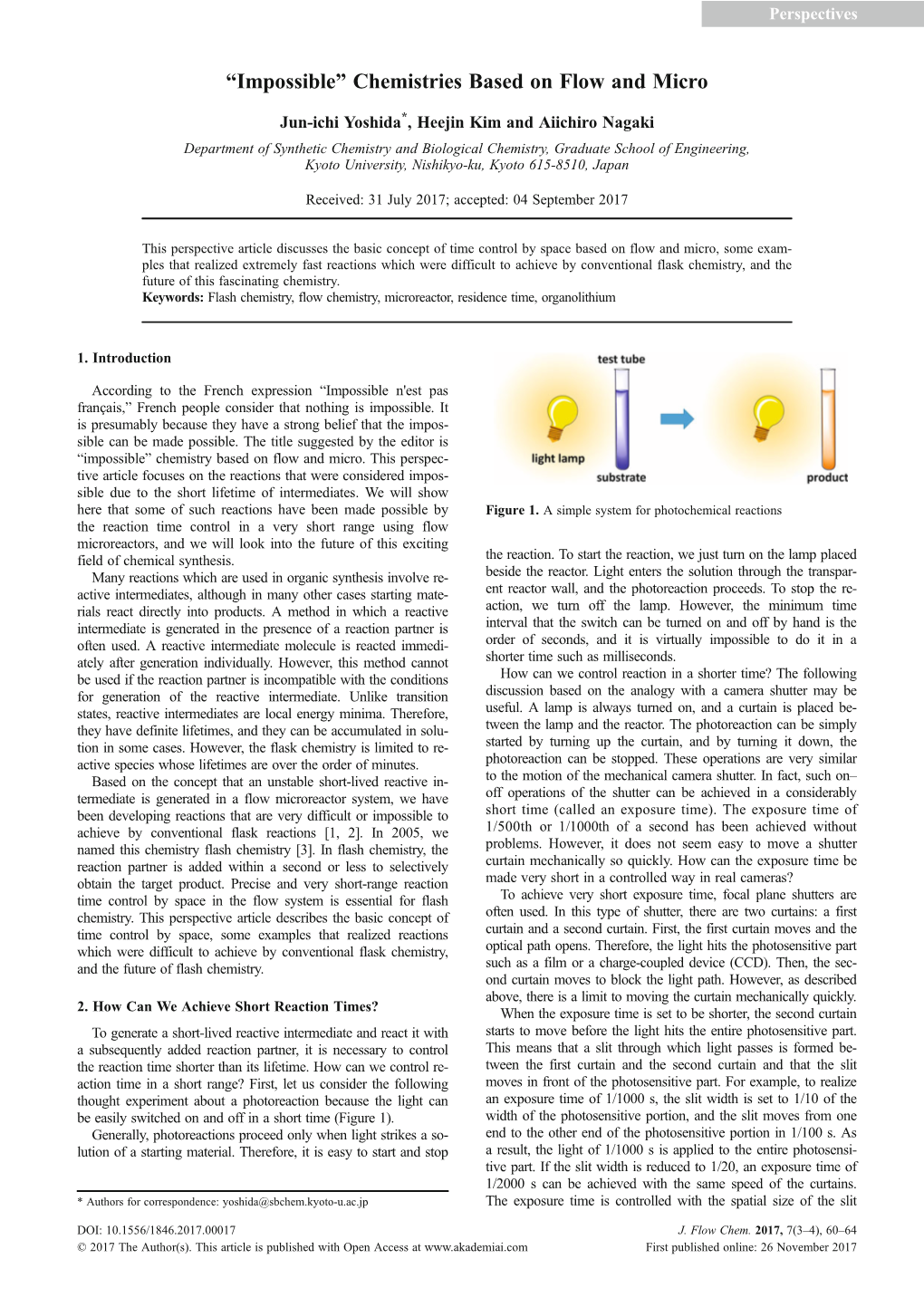 “Impossible” Chemistries Based on Flow and Micro