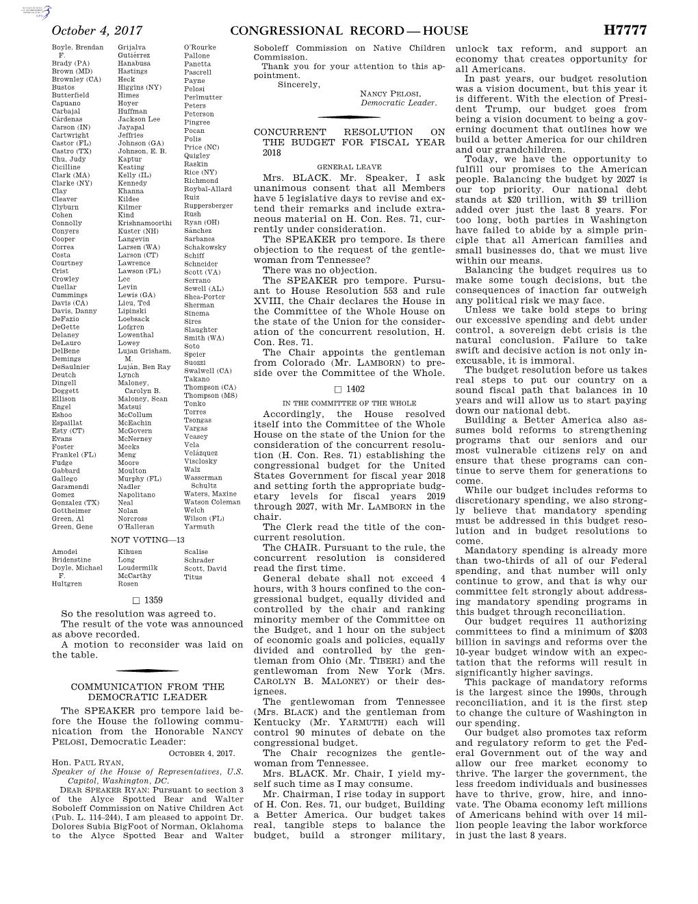 Congressional Record—House H7777