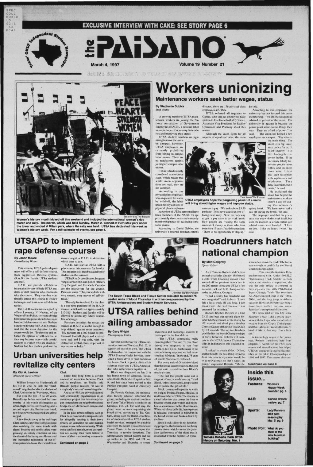 Workers Unionizing 3 a A, 3 a Maintenance Workers Seek Better Wages, Status by Stephanie Dubick Director, There Are 176 Physical Plant He Said