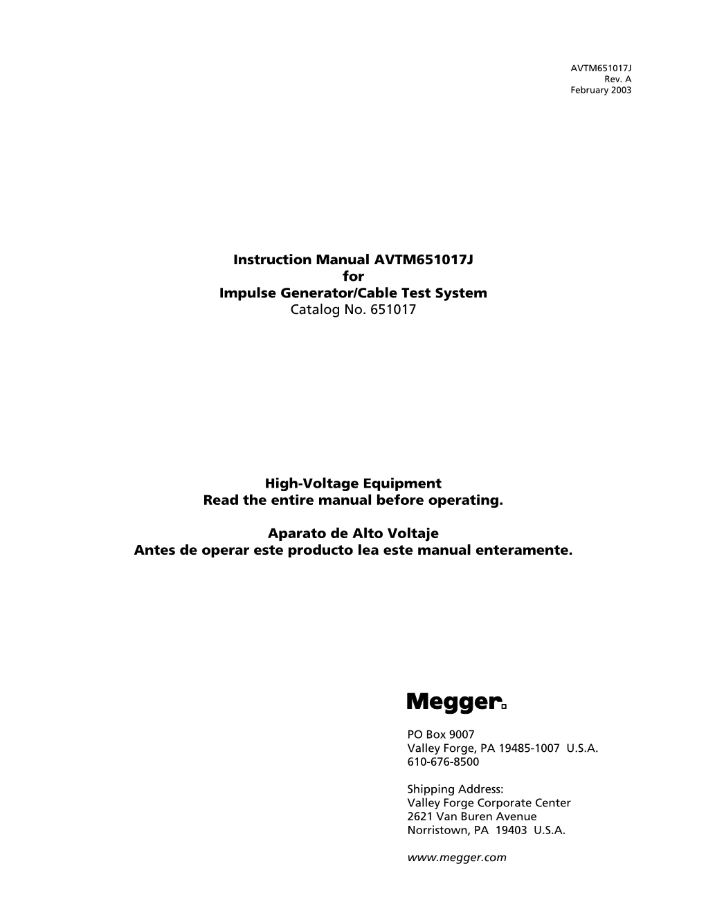 instruction-manual-avtm651017j-for-impulse-generator-cable-test-system