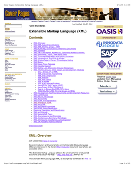 Extensible Markup Language (XML) 2/18/05 5:16 PM