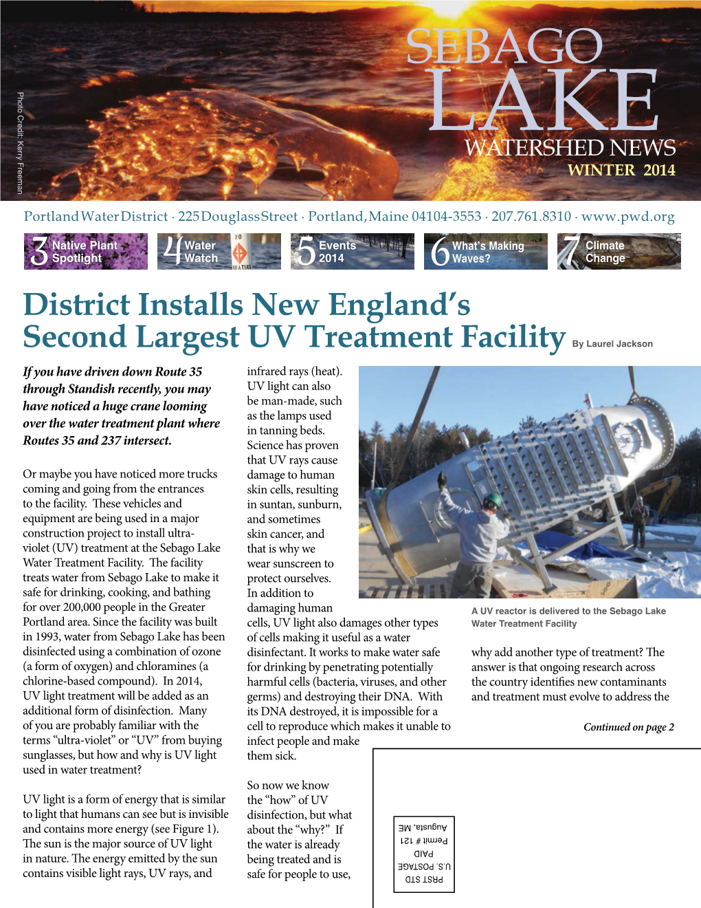 District Installs New England's Second Largest UV Treatment Facilityby