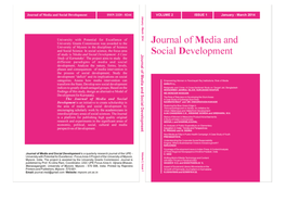 Journal of Media and Social Development