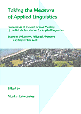 Taking the Measure of Applied Linguistics