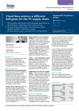 Regional PC Hardware Sector