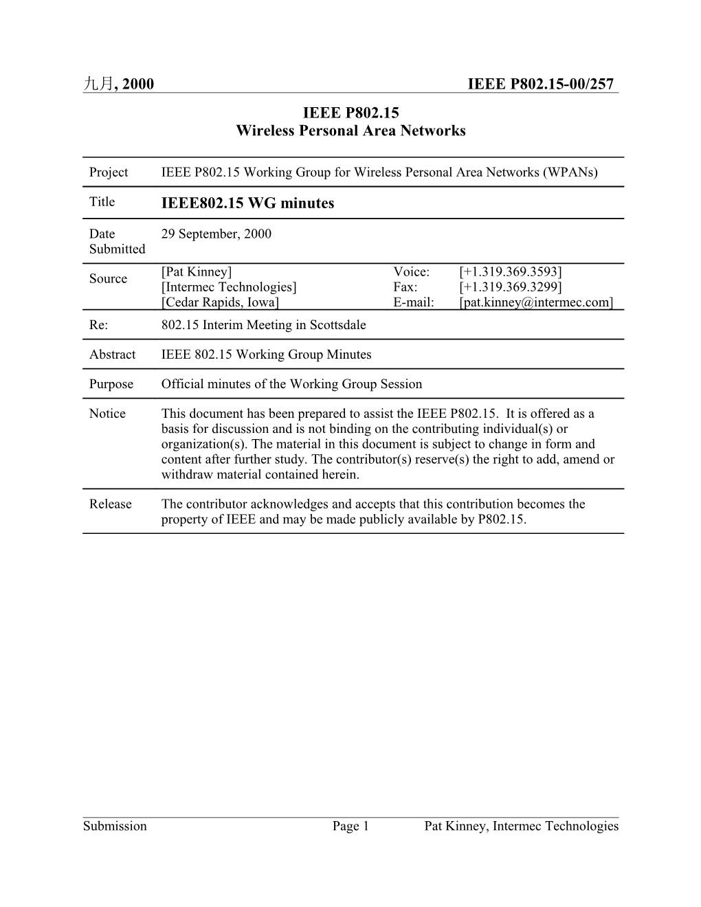 Wireless Personal Area Networks s8