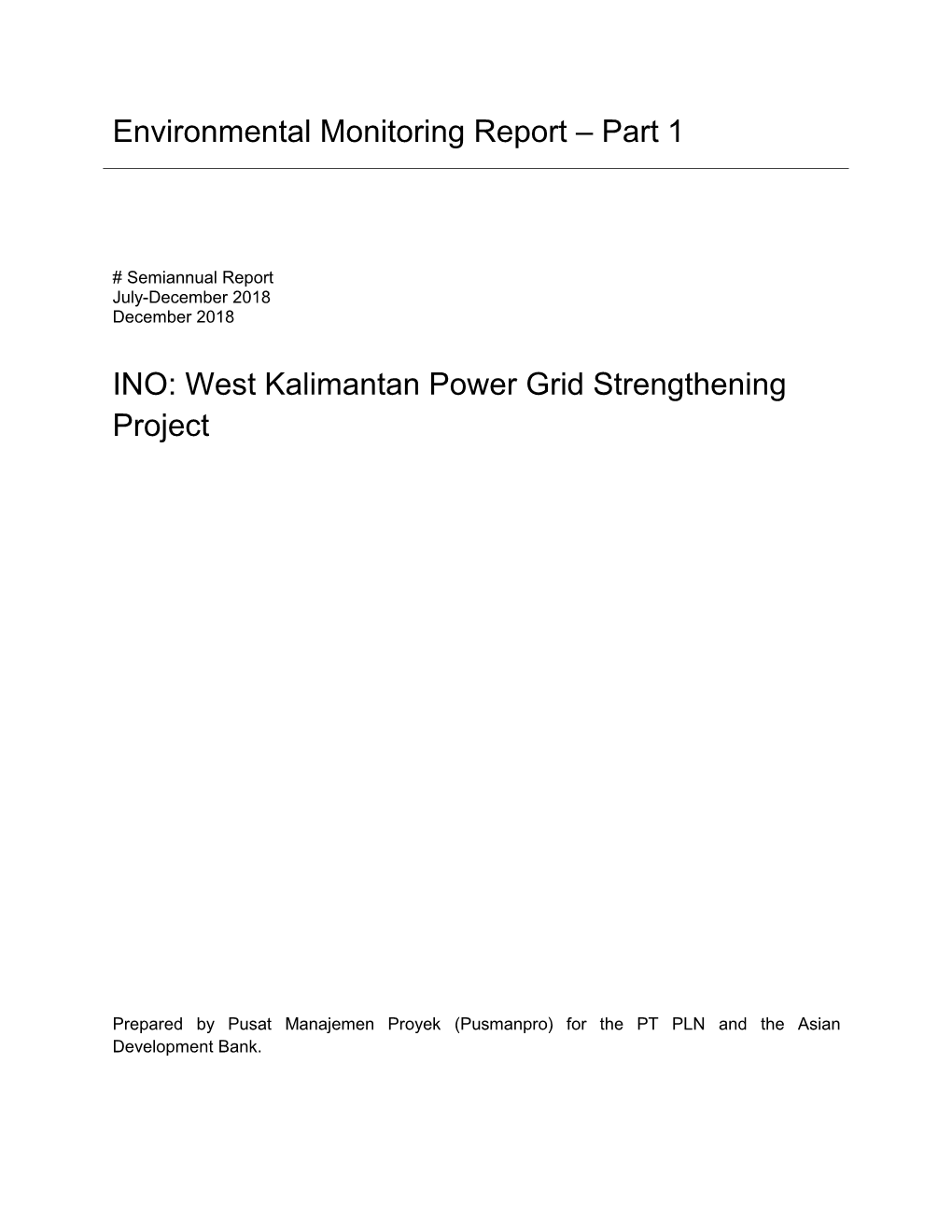 West Kalimantan Power Grid Strengthening Project