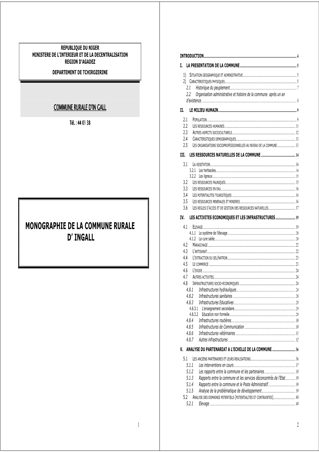 Monographie De La Commune Rurale D'in Gall