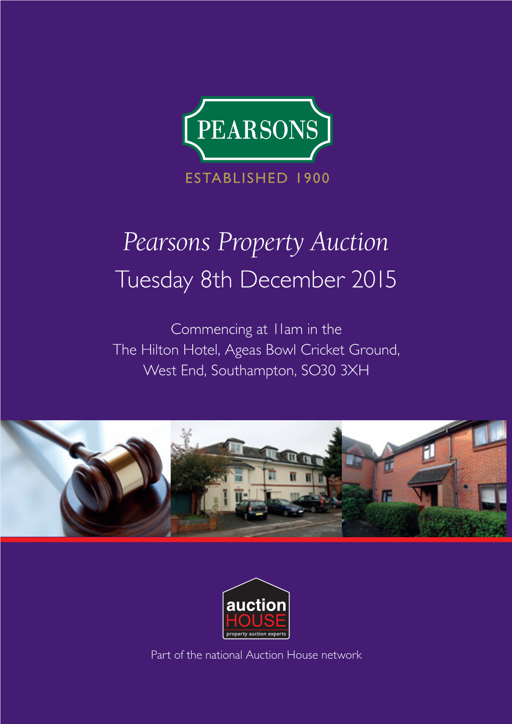 Pearsons Property Auction Tuesday 8Th December 2015