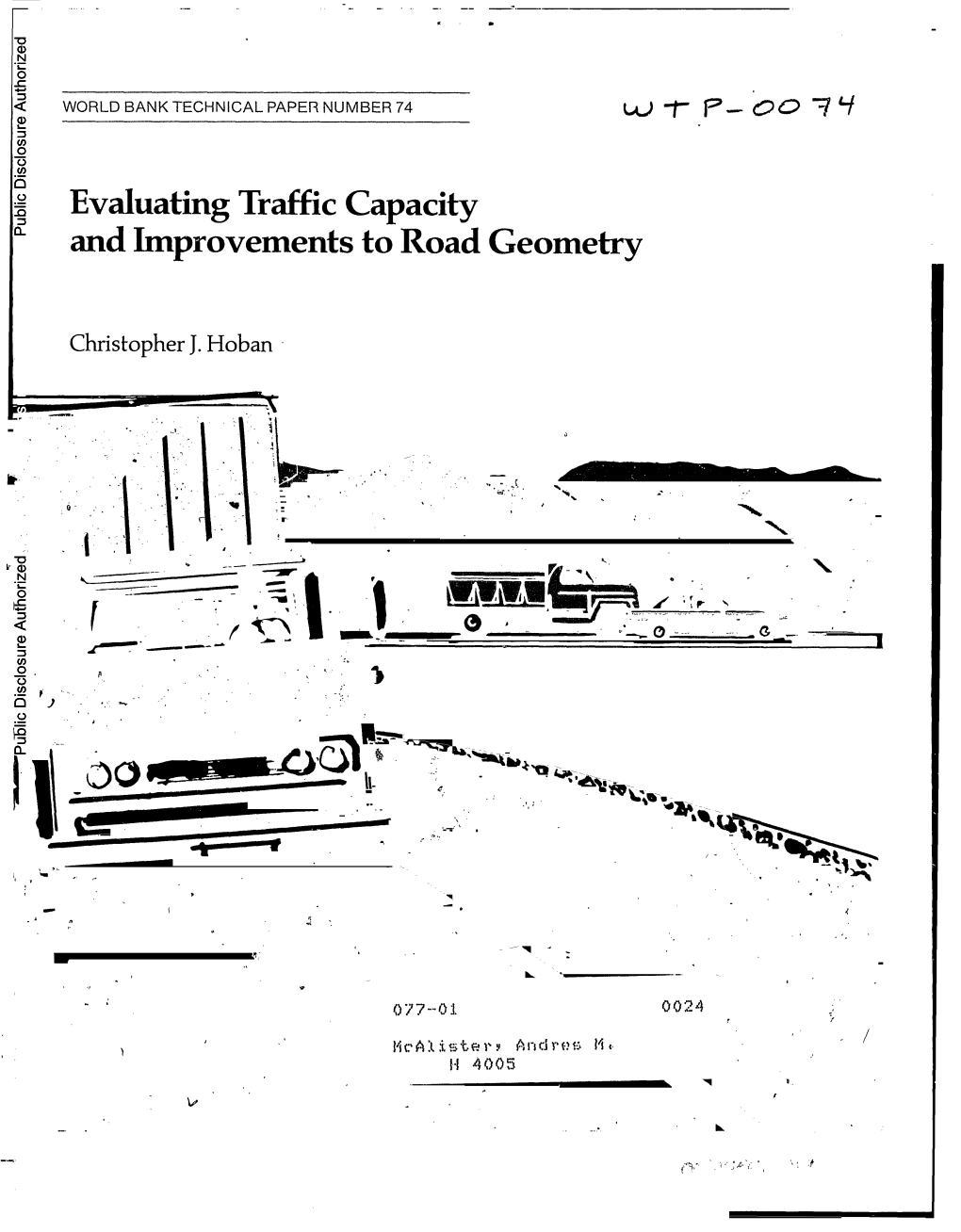 Evaluating Traffic Capacity and Improvements to Road Geometry