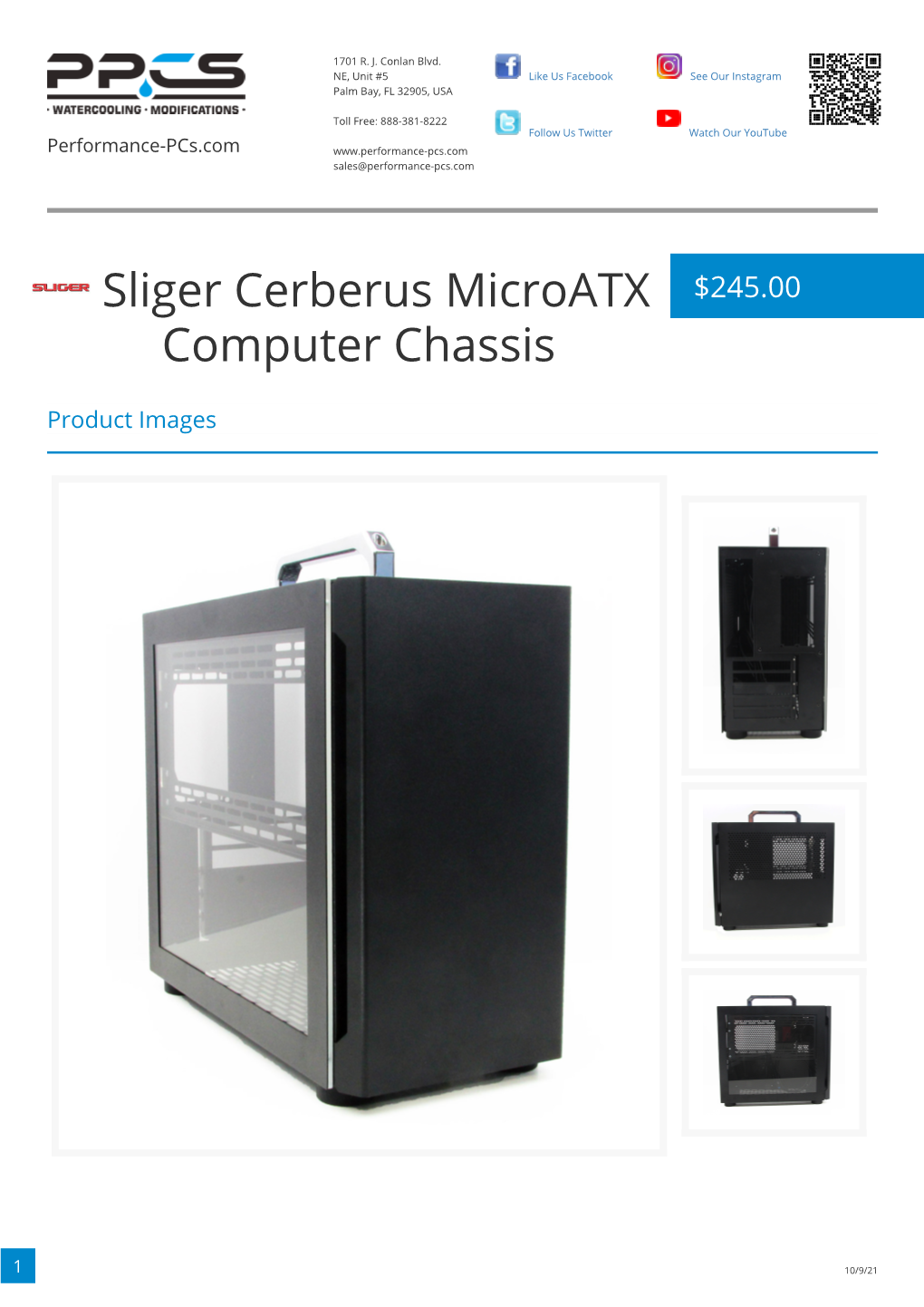 Sliger Cerberus Microatx Computer Chassis