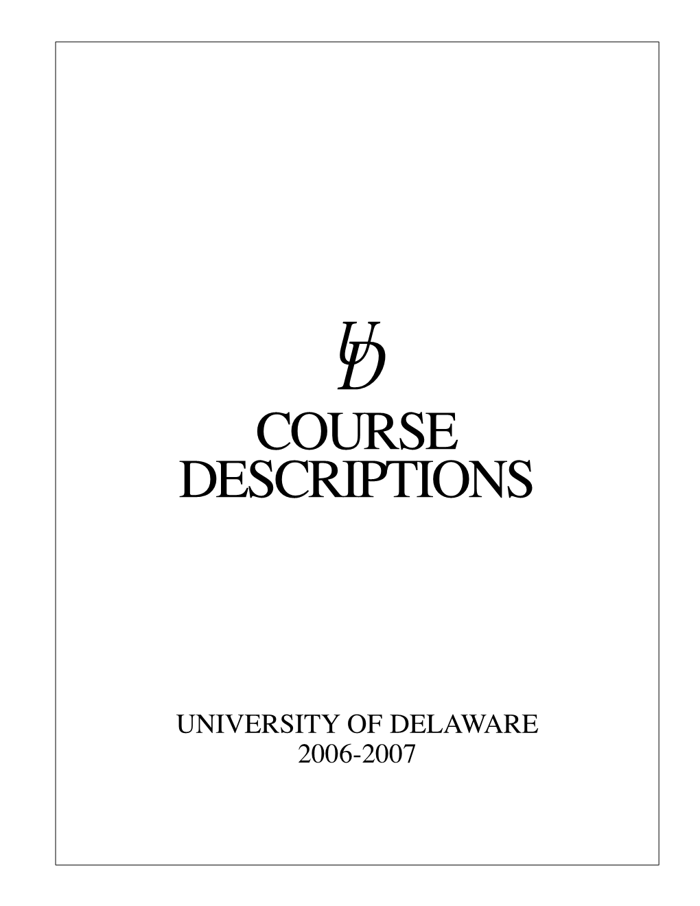 Course Descriptions, A-L.Pdf