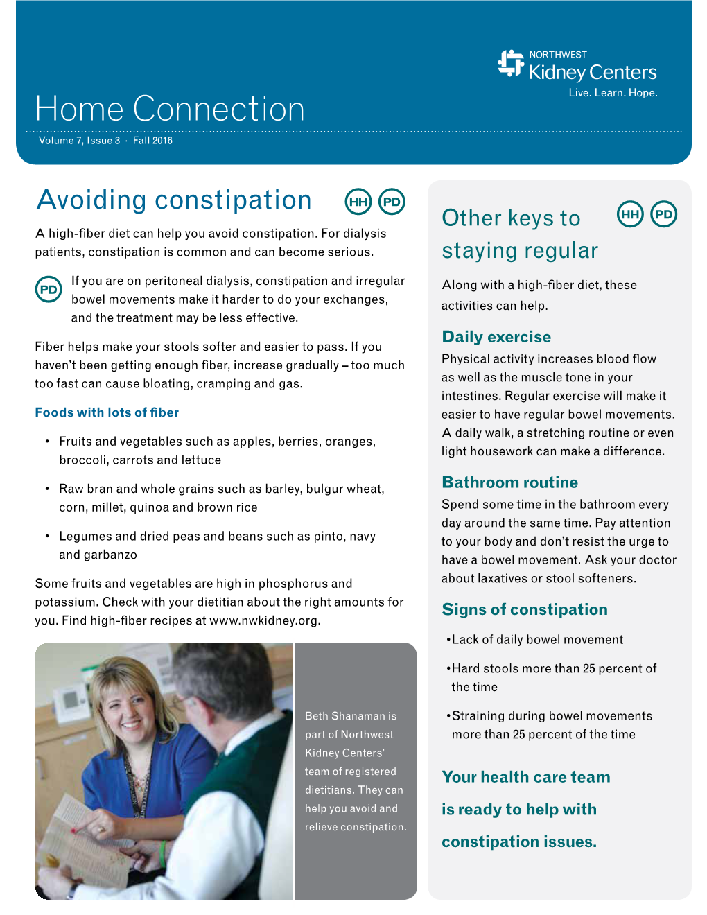 Home Connection Volume 7, Issue 3 · Fall 2016
