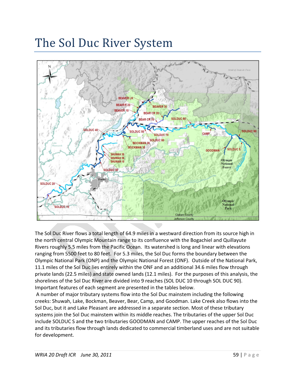 The Sol Duc River System