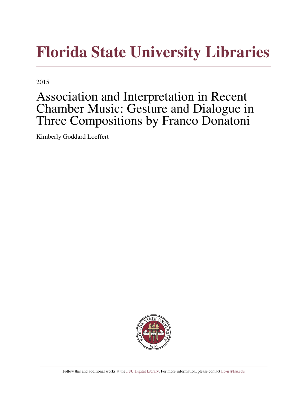 Florida State University Libraries