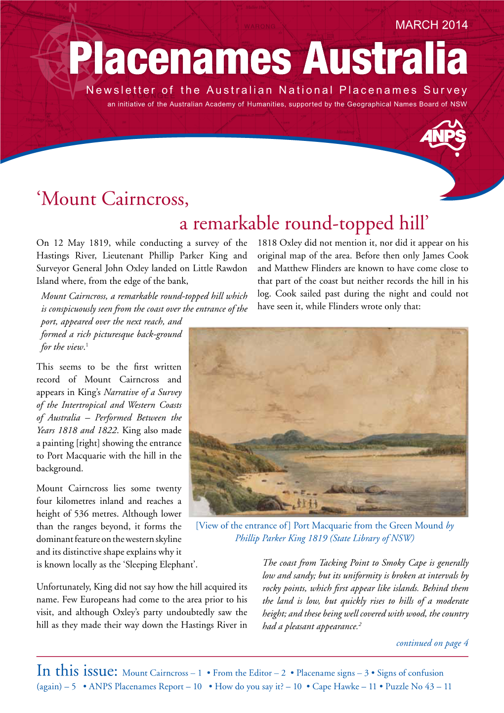 'Mount Cairncross, a Remarkable Round-Topped Hill'