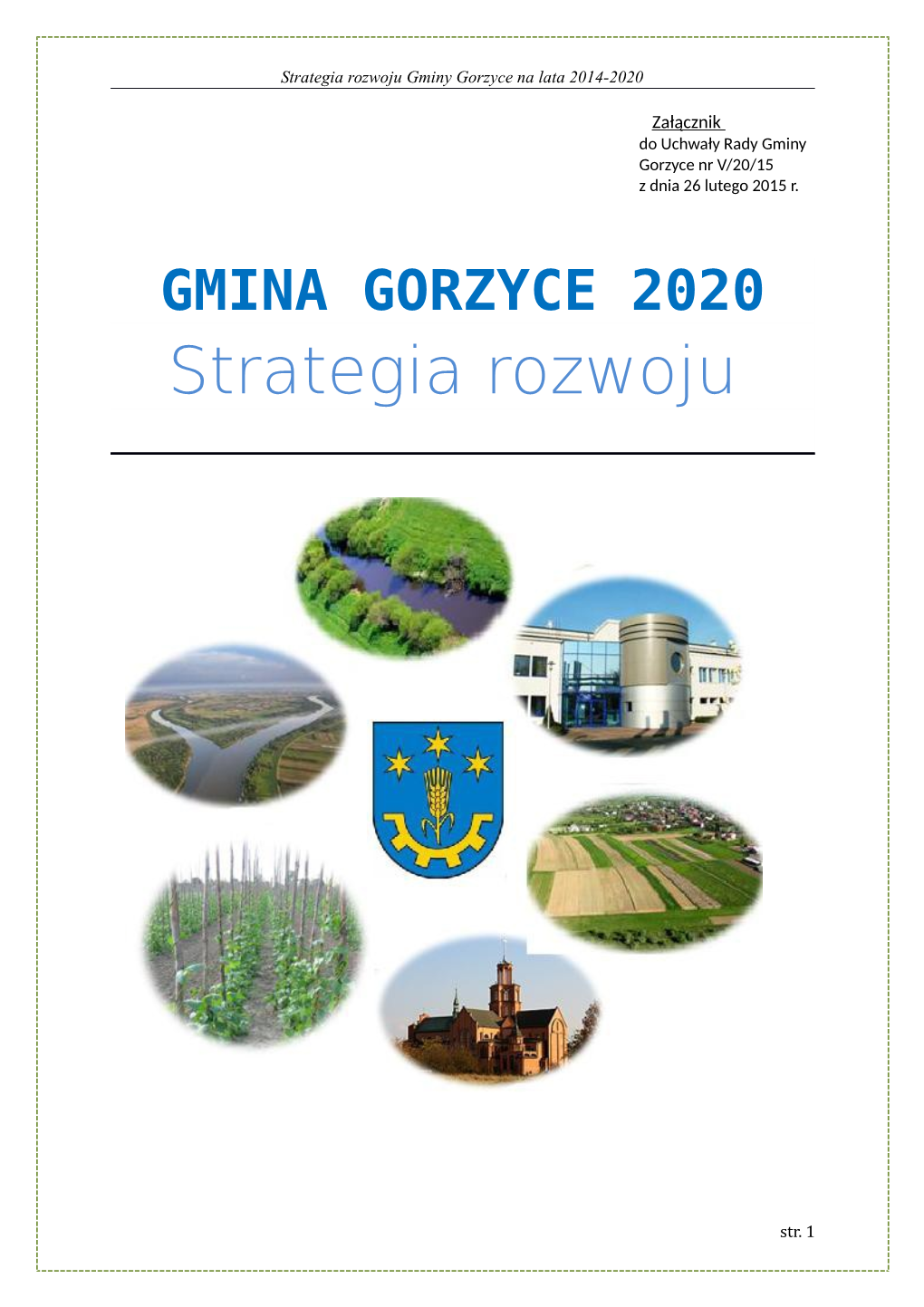 GMINA GORZYCE 2020 Strategia Rozwoju