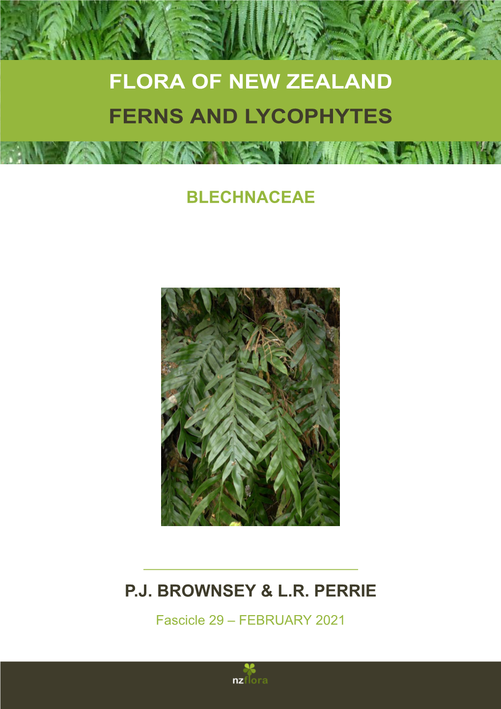 Flora of New Zealand Ferns and Lycophytes