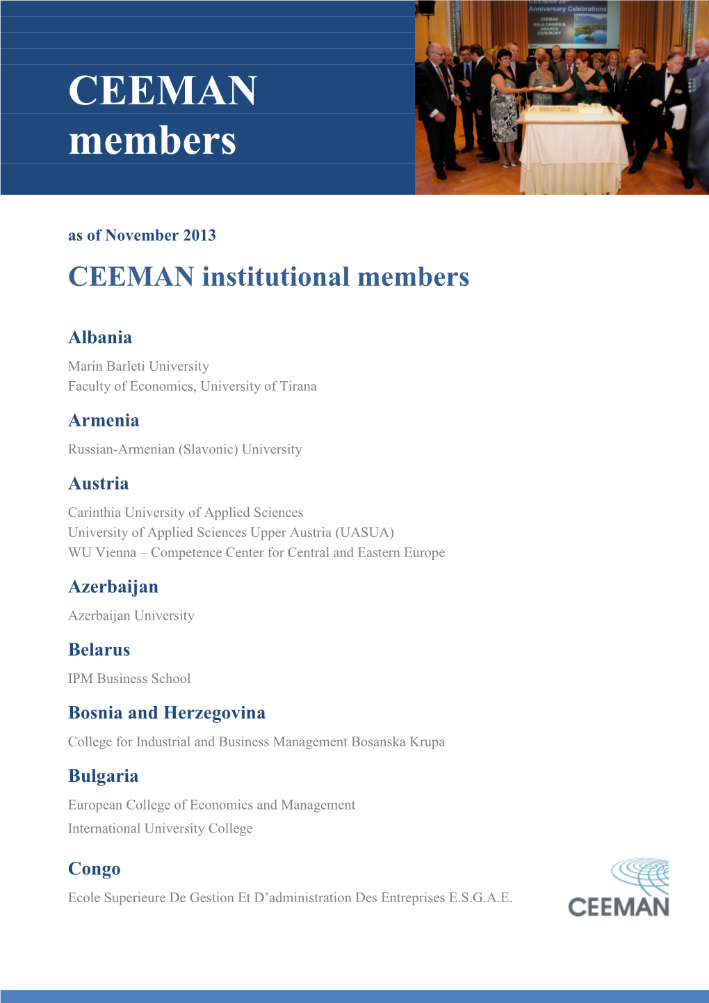 CEEMAN Members